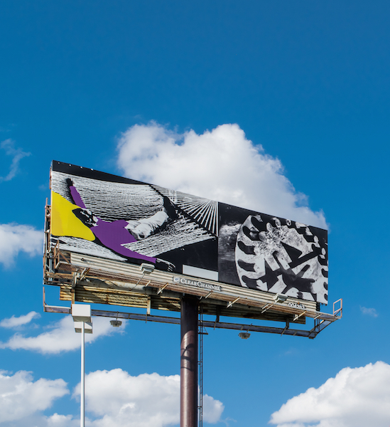 John Baldessari, “Love and Work,” 10 billboards, San Antonio, TX, 2014. 