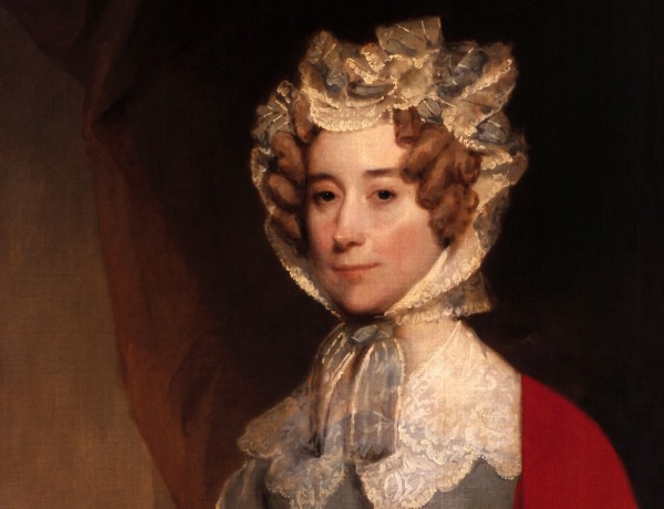 Image of Louisa Catherine Adambs by Gilbert Stuart.