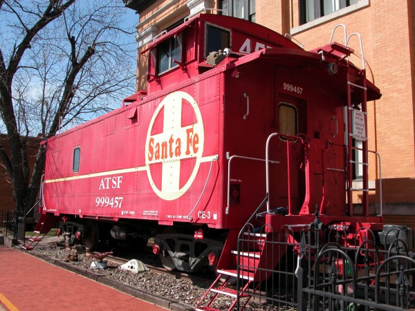 Santa Fe Caboose at the Layland Museum, Cleburne. 